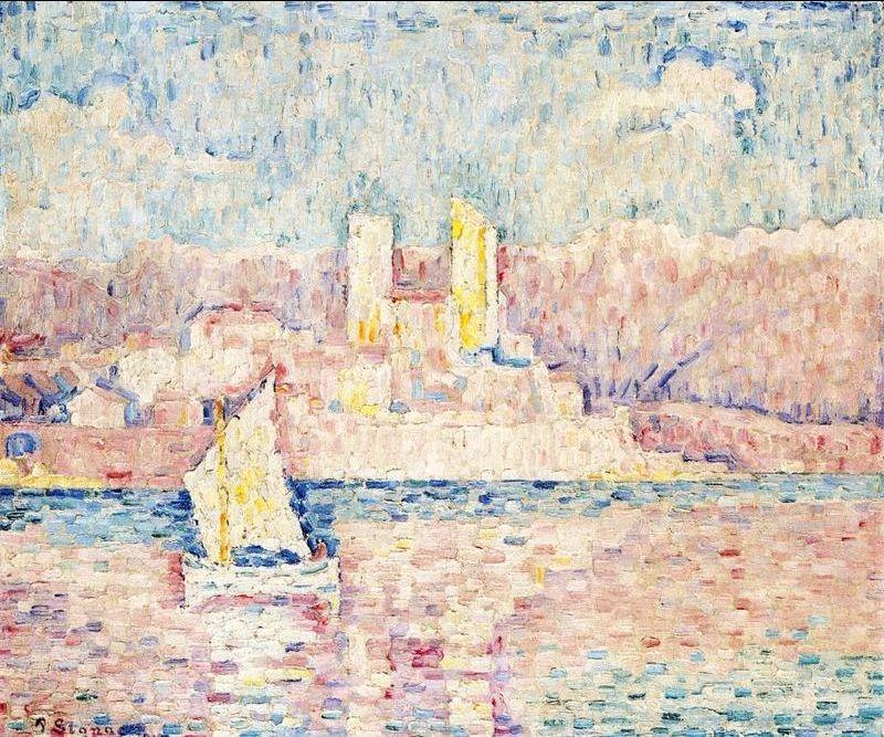 Paul Signac Cap d'Antibes France oil painting art